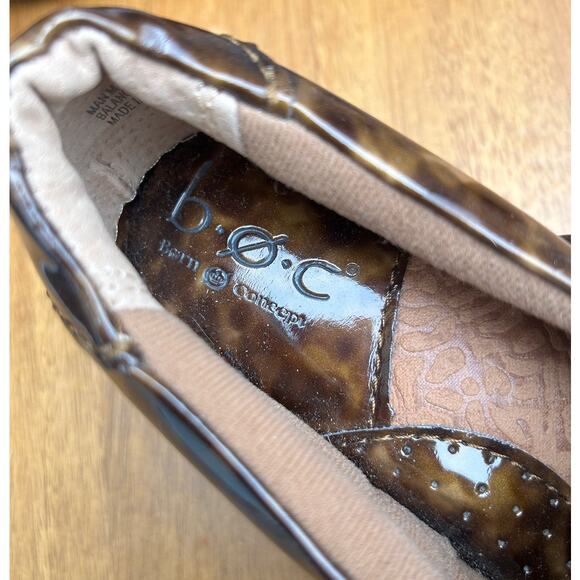 b.o.c Born Concepts Tortoise Shell Patent Leather Comfort Clogs Women’s 7 - Picture 6 of 8